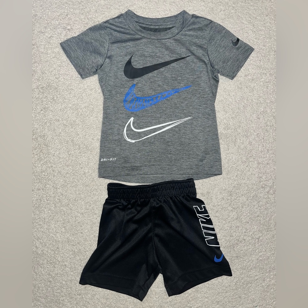 Nike Dri-Fit Outfit Shorts and Short Sleeves- 2T